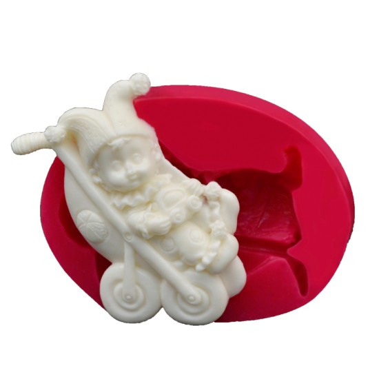 Bebek Arabası Silikon Kalıp - 32894 - Cesil